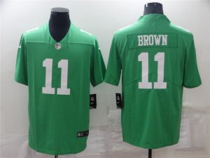 Philadelphia Eagles #11 A.J. Brown Throwback Green Vapor Limited Jersey