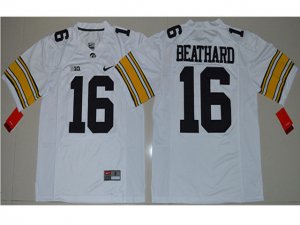 NCAA Iowa Hawkeyes #16 C.J Beathard White College Football Jersey