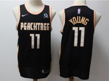 Atlanta Hawks #11 Trae Young 2019-20 Black City Edition Swingman Jersey