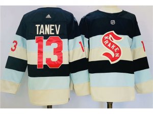 Seattle Kraken #13 Brandon Tanev Blue 2024 Winter Classic Jersey