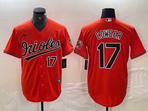 Baltimore Orioles #17 Colton Cowser Orange Limited Jersey