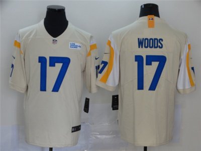 Los Angeles Rams #17 Robert Woods Bone Vapor Limited Jersey