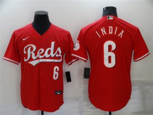 Cincinnati Reds #6 Jonathan India Red Cool Base Jersey