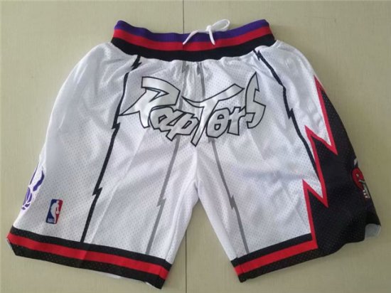 Toronto Raptors Just Don Raptors White Basketball Shorts