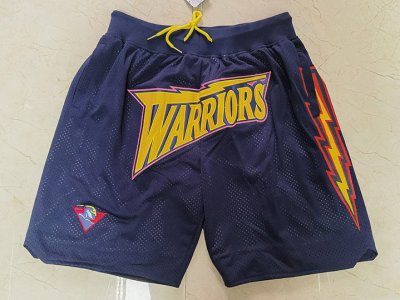 Golden State Warriors Just Don Navy Classic Basketball Shorts