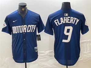 Detroit Tigers #9 Jack Flaherty Navy 2024 City Connect Limited Jersey