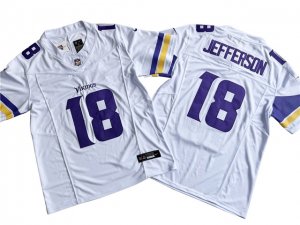 Minnesota Vikings #18 Justin Jefferson White Vapor F.U.S.E. Limited Jersey