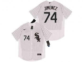 Chicago White Sox #74 Eloy Jimenez White Flex Base Jersey