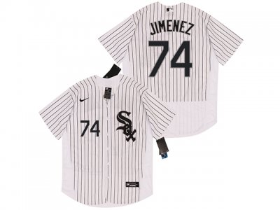 Chicago White Sox #74 Eloy Jimenez White Flex Base Jersey