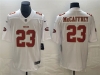 San Francisco 49ers #23 Christian McCaffrey Tundra White Fashion Limited Jersey