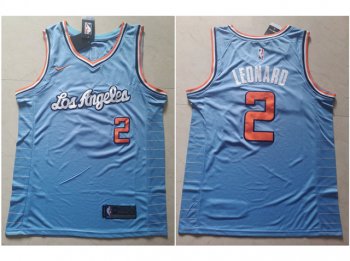 Los Angeles Clippers #2 Kawhi Leonard Light Blue Swingman Jersey