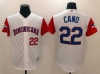 Dominican #22 Robinson Cano White 2017 World MLB Classic Jersey