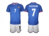 National France #7 Griezmann Home Blue 2024/25 Soccer Jersey
