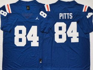 NCAA Florida Gators #84 Kyle Pitts Alternate Blue College Football Jersey