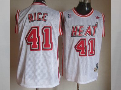 Miami Heat #41 Glen Rice White Hardwood Classic Jersey