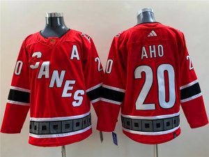 Carolina Hurricanes #20 Sebastian Aho Red 2022/23 Reverse Retro Jersey