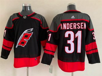 Carolina Hurricanes #31 Frederik Andersen Black Jersey