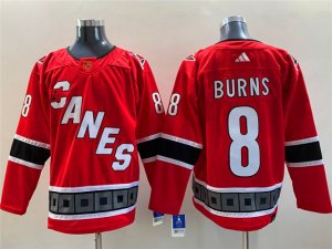 Carolina Hurricanes #8 Brent Burns Red 2022/23 Reverse Retro Jersey