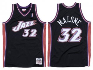 Utah Jazz #32 Karl Malone 1998-99 Black Hardwood Classic Jersey