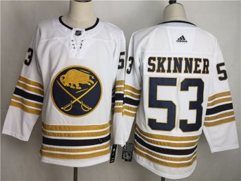 Buffalo Sabres #53 Jeff Skinner White 50th Season Jersey