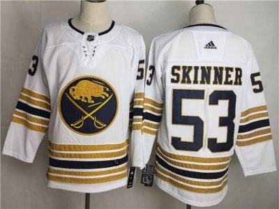 Buffalo Sabres #53 Jeff Skinner White 50th Season Jersey