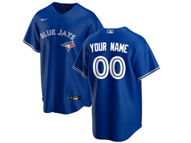 Toronto Blue Jays Custom #00 Blue Alternate Cool Base Jersey - Click Image to Close