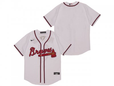 Atlanta Braves Blank White Cool Base Team Jersey