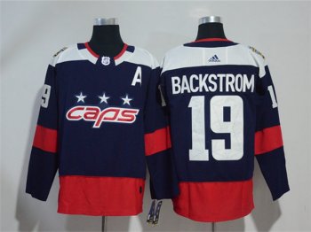 Washington Capitals #19 Nicklas Backstrom Navy 2018 NHL Stadium Series Jersey