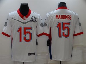 Kansas City Chiefs #15 Patrick Mahomes White 2022 AFC Pro Bowl Jersey