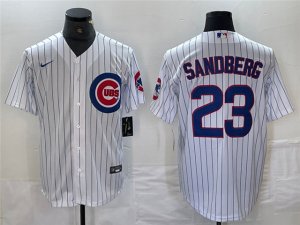 Chicago Cubs #23 Ryne Sandberg White Limited Jersey