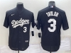 Los Angeles Dodgers #3 Chris Taylor Black Turn Back The Clock Jersey