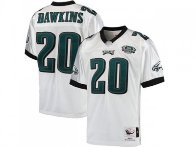 Philadelphia Eagles #20 Brian Dawkins Throwback White Jersey