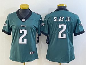 Women's Philadelphia Eagles #2 Darius Slay Jr Green Vapor Limited Jersey