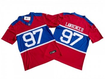 New York Giants #97 Dexter Lawrence II Century Red Alternate Vapor F.U.S.E. Limited Jersey