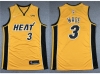 Miami Heat #3 Dwyane Wade 2020-21 Yellow Earned Edition Swingman Jersey