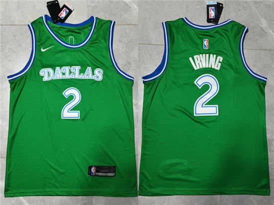 Dallas Mavericks #2 Kyrie Irving Green Classic Edition Swingman Jersey