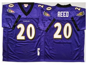 Baltimore Ravens #20 Ed Reed 2004 Throwback Purple Jersey