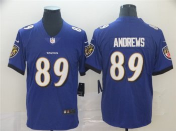 Baltimore Ravens #89 Mark Andrews Purple Vapor Limited Jersey