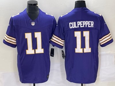 Minnesota Vikings #11 Daunte Culpepper Purple Classic Vapor F.U.S.E. Limited Jersey