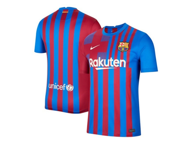 Club Barcelona Blank Home 2021/22 Soccer Jersey - Click Image to Close