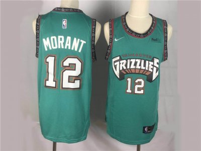 Memphis Grizzlies #12 Ja Morant Teal Classic Swingman Jersey