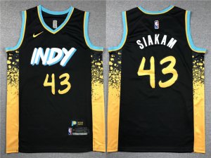 Indiana Pacers #43 Pascal Siakam 2023-24 Black City Edition Swingman Jersey