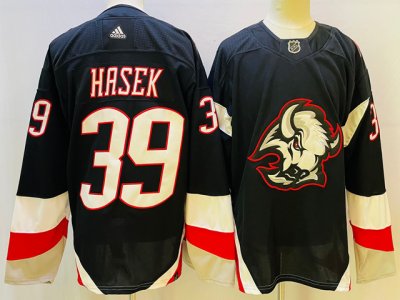 Buffalo Sabres #39 Dominik Hasek Black 2022/23 Reverse Retro Jersey