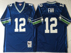 Seattle Seahawks #12 Fan Throwback Blue Jersey