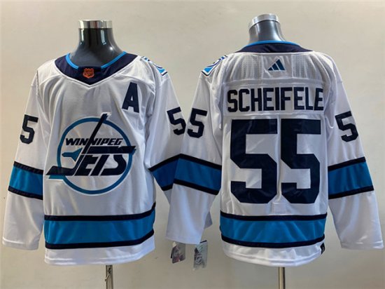 Winnipeg Jets #55 Mark Scheifele White 2022/23 Reverse Retro Jersey