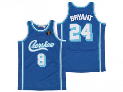 Los Angeles Lakers #8/24 Kobe Bryant Blue Classic Edition Swingman Jersey