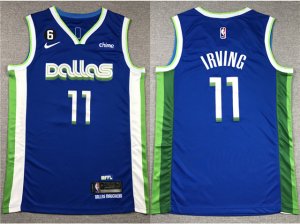 Dallas Mavericks #11 Kyrie Irving 2022-23 Blue City Edition Swingman Jersey