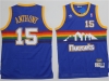Denver Nuggets #15 Carmelo Anthony Blue Hardwood Classic Jersey