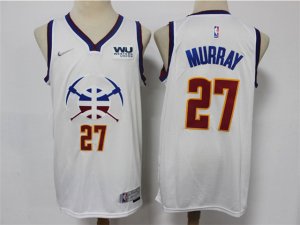 Denver Nuggets #27 Jamal Murray 2020-21 White Earned Edition Swingman Jersey