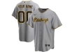 Pittsburgh Pirates Custom #00 Road Gray Cool Base Jersey